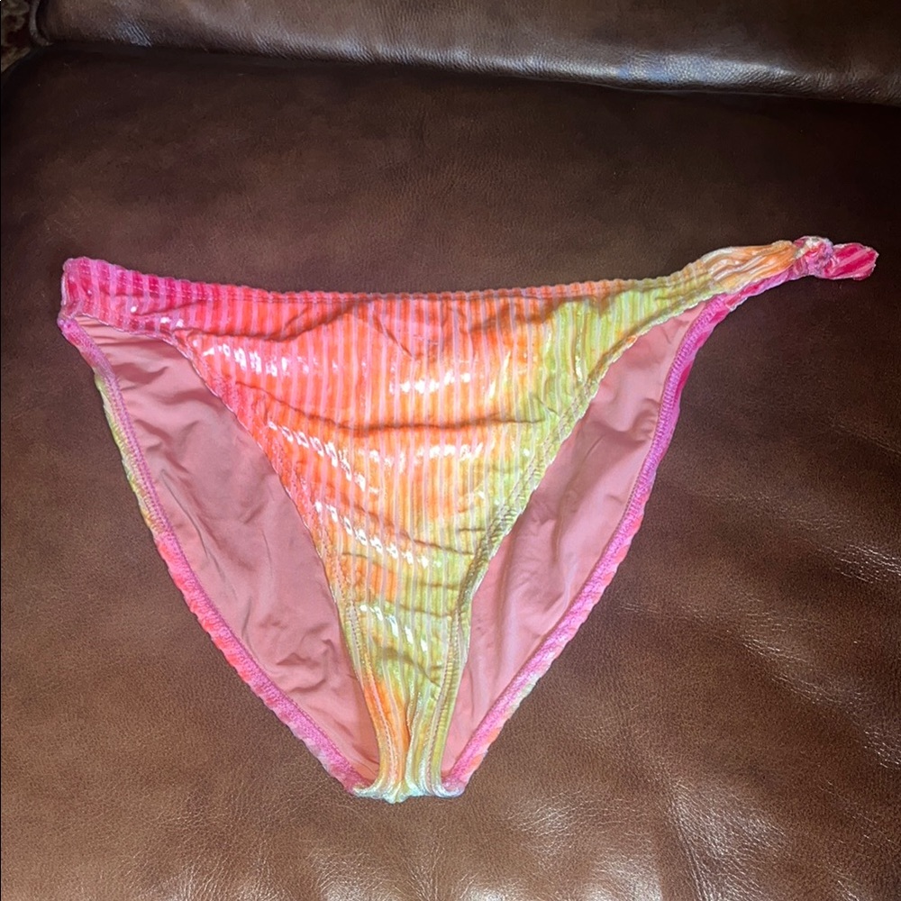 Dippin’ Daisy’s High Waisted Festival Tie Dye Bikini Bottoms